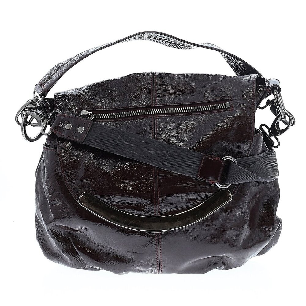 Hobo International Burgundy Leather Shoulder Strap Crossbody Bag - Picture 3 of 6